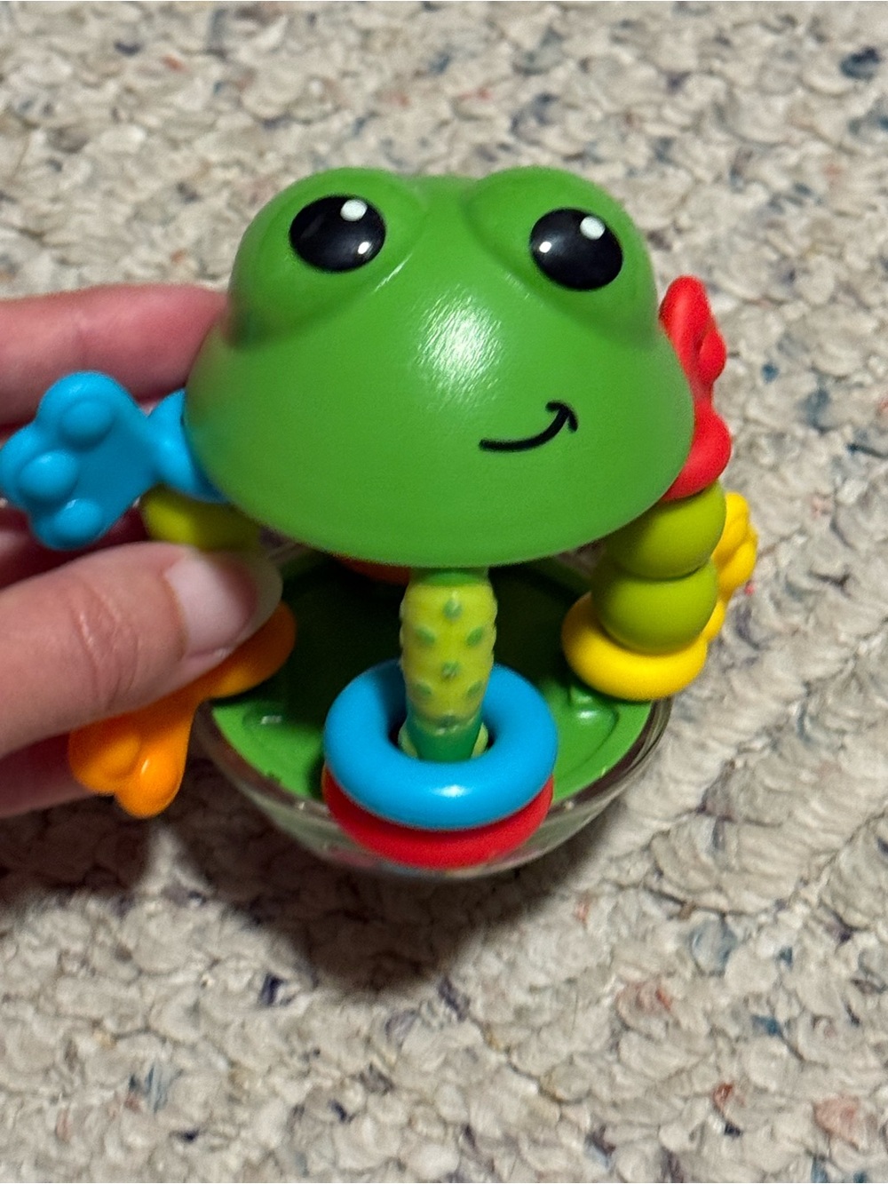 Infantino Flip Flop Frog Rattle Baby Toy